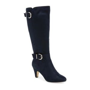 Anthropologie | Shoes | Adjustable Wide Calf Kitten Heel Knee High